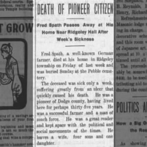 Obituary for Fred Spath Pae